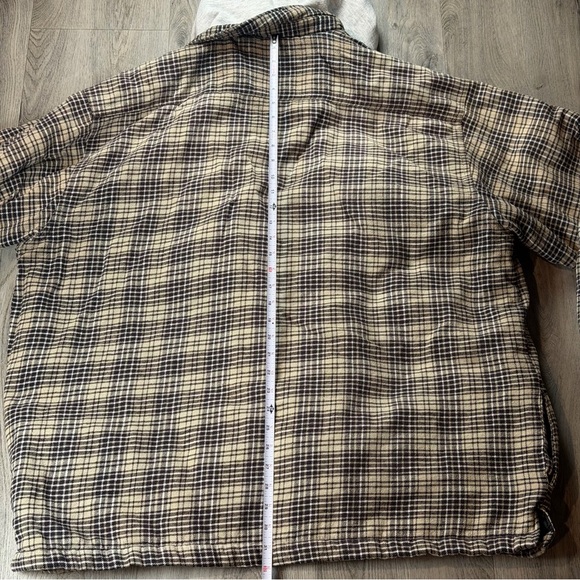 Big Mac Jacket Mens XLT Brown Plaid Hooded Quilted Insulated Flannel Workwear - Picture 13 of 13